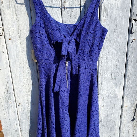 NWT Aeropostale Royal Blue Lace Dress - Picture 3 of 8